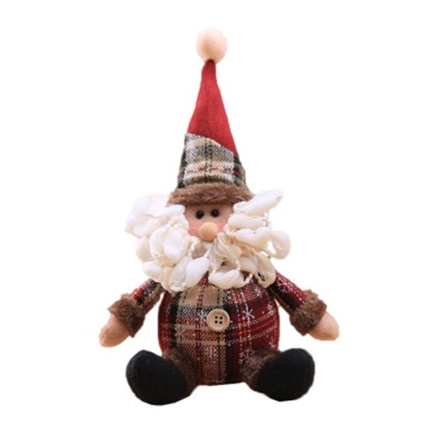 Christmas Plush Dolls Christmas Snowman Santa Plush Toy