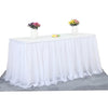 Handmade Tulle Table Skirt Tablecloth Decorative Tableware Cloth