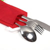 Mini Christmas Cutlery Tableware Holders Mini Santa Silverware Holders Candy Covers