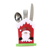 Mini Christmas Cutlery Tableware Holders Mini Santa Silverware Holders Candy Covers