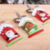 Mini Christmas Cutlery Tableware Holders Mini Santa Silverware Holders Candy Covers