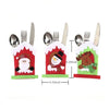 Mini Christmas Cutlery Tableware Holders Mini Santa Silverware Holders Candy Covers