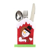 Mini Christmas Cutlery Tableware Holders Mini Santa Silverware Holders Candy Covers