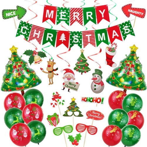 Christmas Balloon Decorations Set