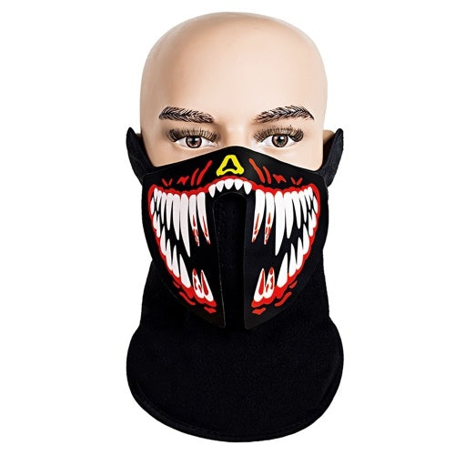 Halloween Mask Costume Party Cosplay Prank Face Cover LED Rave Mask