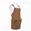 Garden Tool Apron Canvas Adjustable Waist Tool Apron