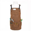 Garden Tool Apron Canvas Adjustable Waist Tool Apron