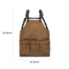 Garden Tool Apron Canvas Adjustable Waist Tool Apron