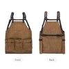 Garden Tool Apron Canvas Adjustable Waist Tool Apron