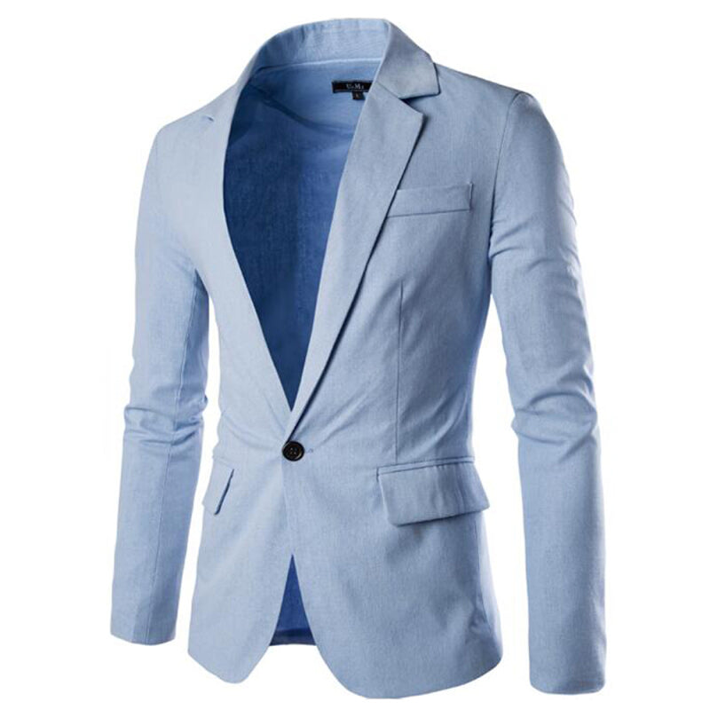 High Quality England Stylish Men Casual Jacket - Sky Blue