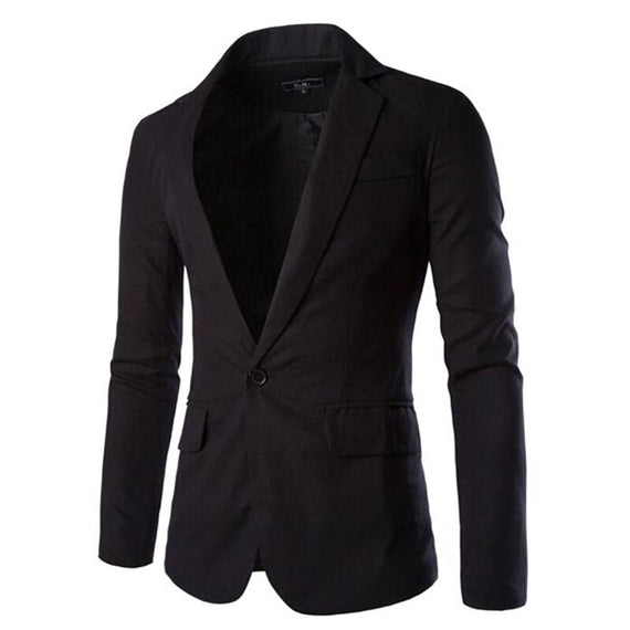 High Quality England Stylish Men Casual Jacket - Black