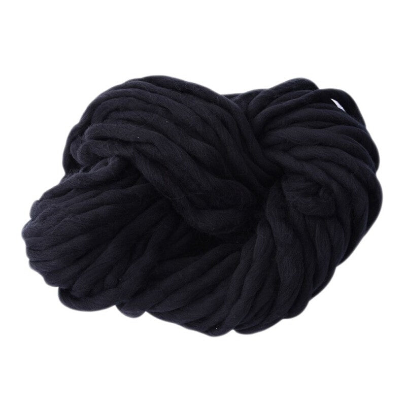 High Quality Wool Knitting Yarn - Black