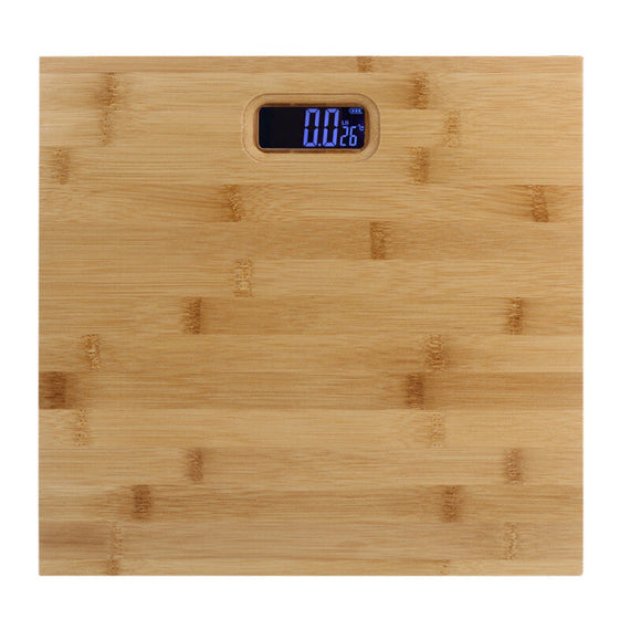 Home Upscale Wooden Bathroom Scale - Brown