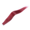 Human Hair Tape Extension Wig - Wine Red