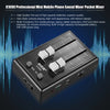 K1000 Professional Mini Mobile Phone Audio Sound Mixer Pocket Mixer 3.5mm Interfaces with Power Adapter