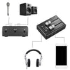 K1000 Professional Mini Mobile Phone Audio Sound Mixer Pocket Mixer 3.5mm Interfaces with Power Adapter