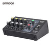 ammoon AM-228 Ultra-compact Low Noise 8 Channels Metal Mono Stereo Audio Sound Mixer with Power Adapter Cable