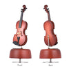 Classical Wind Up Violin Music Box with Rotating Musical Base Instrument Miniature Replica Artware Gift