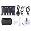 Professional Mini Pocket 4-Channel mono Stereo Audio DJ Sound Mixer USB Powered BT Connecting Mobile Phone Orange