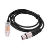 RS485 DMX512 Converter Cable USB to 3Pin XLR Female Interface Computer Connecting Stage Lighting Devices LED Control Cable