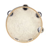 8" Hand Held Tambourine Drum Bell Birch Metal Jingles Percussion Musical Educational Toy Instrument for KTV Party Kids Games