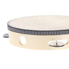 8" Hand Held Tambourine Drum Bell Birch Metal Jingles Percussion Musical Educational Toy Instrument for KTV Party Kids Games