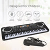 61 Keys Electronic Organ USB Digital Keyboard Piano Musical Instrument Kids Toy with Microphone