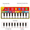 148 * 60cm/ 58 * 24in Musical Mat Foldable Piano Mat Kids Keyboard Electronic Music Carpet