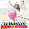 148 * 60cm/ 58 * 24in Musical Mat Foldable Piano Mat Kids Keyboard Electronic Music Carpet