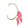 Fashion Alloy Plated Punk Fairy Wing Ear Cuff Clip Hook Stud Earrings Jewelry Accessory