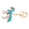 Fashional Jewelry Hollow Shinning Rhinestone Aureate Horse Pendant Key Ring Key Chain