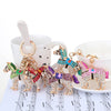 Fashional Jewelry Hollow Shinning Rhinestone Aureate Horse Pendant Key Ring Key Chain