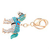 Fashional Jewelry Hollow Shinning Rhinestone Aureate Horse Pendant Key Ring Key Chain