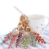 Fashional Jewelry Hollow Shinning Rhinestone Aureate Peafowl Pendant Key Ring Key Chain