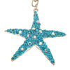 Fashional Jewelry Hollow Shinning Rhinestone Aureate Star Pendant Key Ring Key Chain