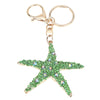 Fashional Jewelry Hollow Shinning Rhinestone Aureate Star Pendant Key Ring Key Chain