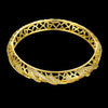 سوار Bangle Bangle Hollow Nets مضمن مع AAA Zircon مع إكسسوارات ذهبية وروبية ذهبية للنساء