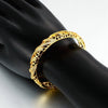 سوار Bangle Bangle Hollow Nets مضمن مع AAA Zircon مع إكسسوارات ذهبية وروبية ذهبية للنساء