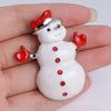 Bling Christmas Winter Snowman Brooch Collar Pin Cute Party Rhinestone Jewelry Scarf Buckle Holiday Gift