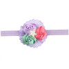 3Pcs Kids Baby Girls Toddlers Cute Flower Rose Lace Beads Headband Hairband Headwear Accessories for Infants