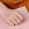 Jure 925 Sterling Silver Ring Zirconia الزفاف خطبة الخطوبة اقتراح بديل هالو