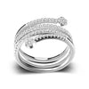 Jure 925 Sterling Silver Ring Zirconia الزفاف خطبة الخطوبة اقتراح بديل هالو