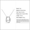 JURE S925 Solid Sterling Silver Necklace Shinning Chain The One Jewelry Zirconia 18 Inch