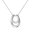 JURE S925 Solid Sterling Silver Necklace Shinning Chain The One Jewelry Zirconia 18 Inch