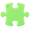 100% Food Grade Silicone Hand Held Irregular Jigsaw Puzzle Autism Awareness Teether Teething Pendant for Necklace Chew Baby Toddler Nursing Jewelry Toy Mom to Wear BPA Free DIY