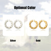 Fashion Irregular Geometry Circular Earrings for Women and Girls Round Ear Studs Accessories with Zinc Alloy