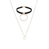 Fashion Multi-layer Pendant Clavicle Chain Long Necklace Different Lengths Jewelry Set for Women