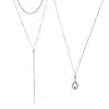 Fashion Multi-layer Pendant Clavicle Chain Long Necklace Different Lengths Jewelry Set for Women