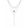 Fashion Multi-layer Pendant Clavicle Chain Long Necklace Different Lengths Jewelry Set for Women