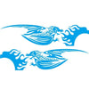 1Pair Car Sticker Dragon Decal Side Door Stripes Sticker Racing Decals